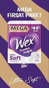 WEX TUVALET KAĞIDI 40 Lİ MEGA