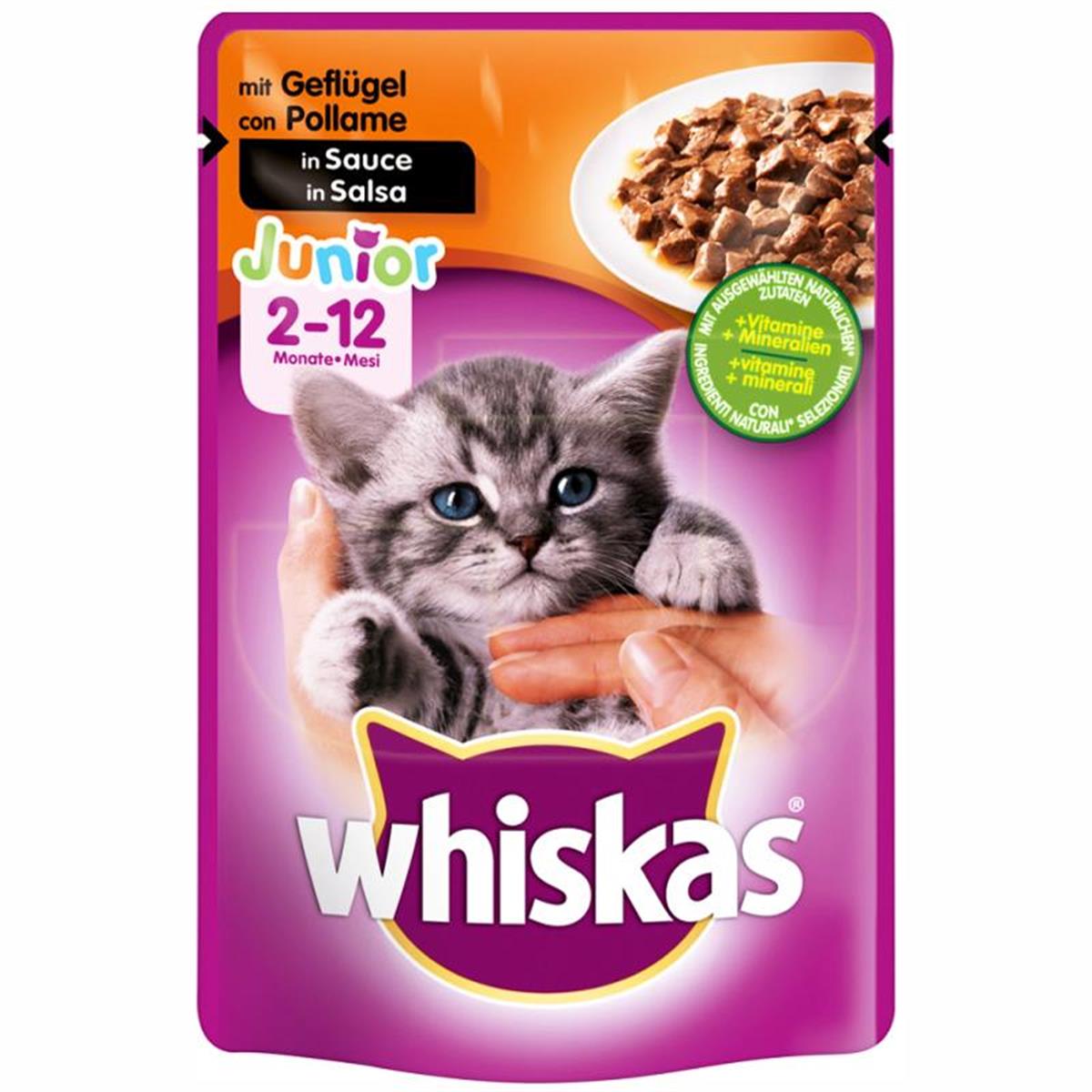 WHİSKAS JUNIOR KEDİ MAMASI 100 GR KÜMES HAY.