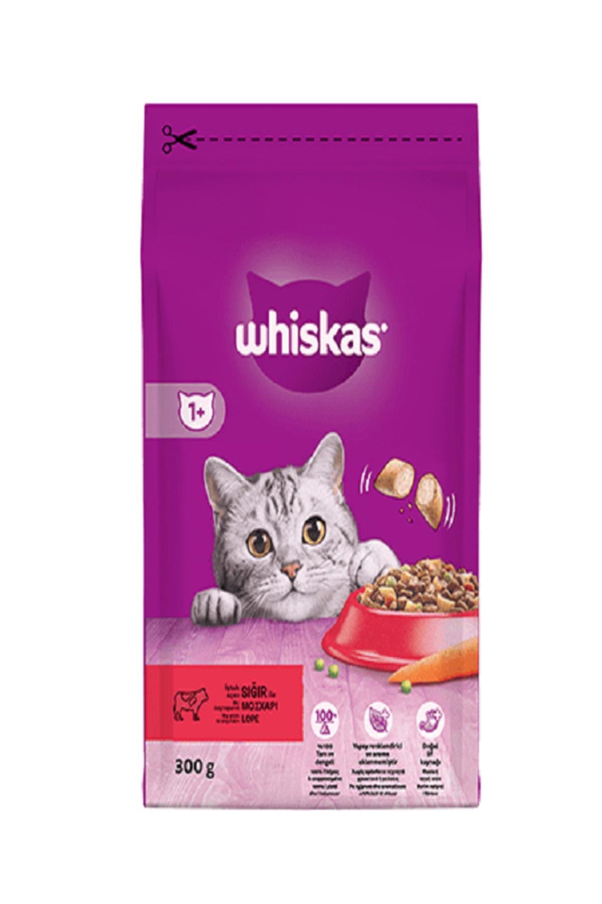 WHİSKAS KEDİ MAMASI 300GR SIĞIRLI