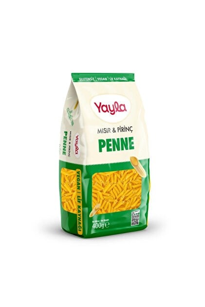 YAYLA BAK.MAKARNASI 400GR MISIR-PİRİNÇ PENNE