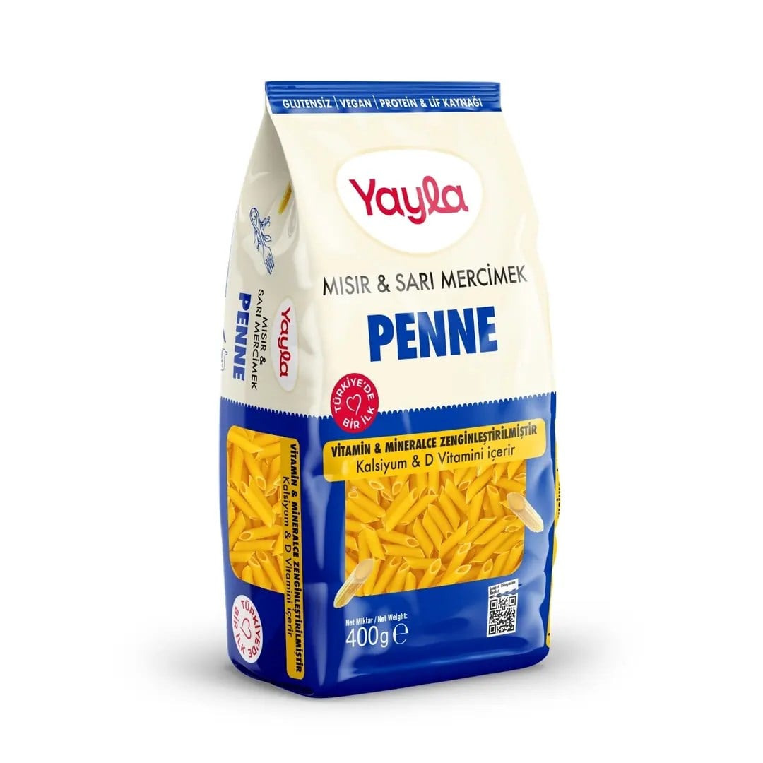 YAYLA BAK.MAKARNASI 400GR MISIR-S.MER. PENNE