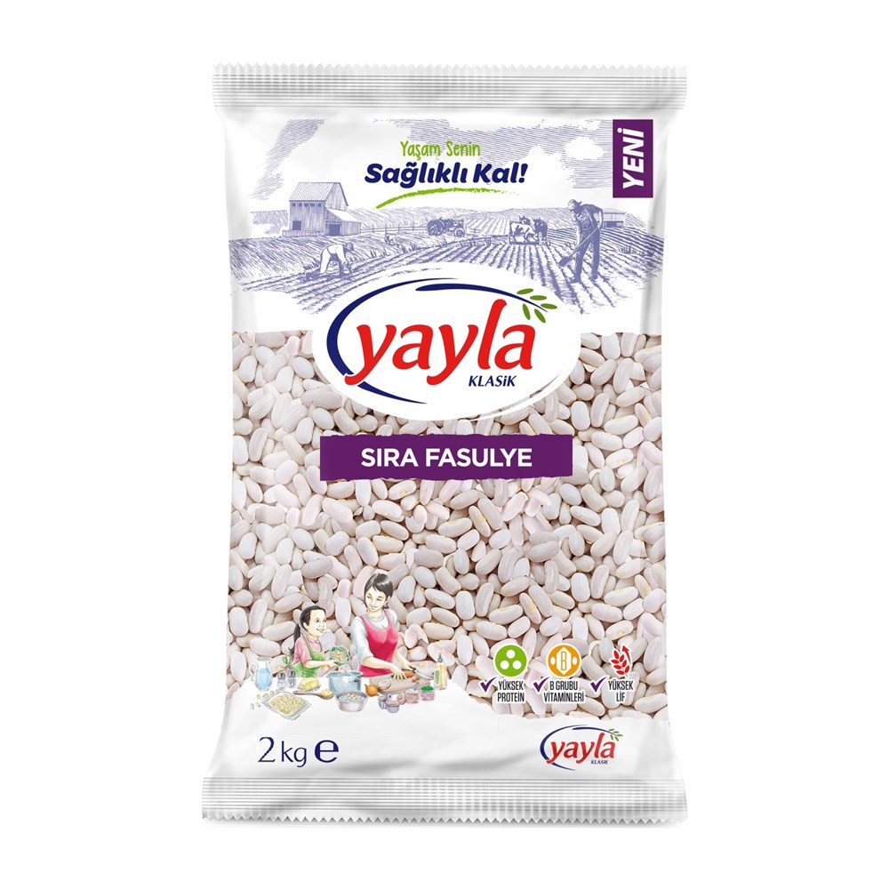 YAYLA KURU FASULYE 2 KG SIRA