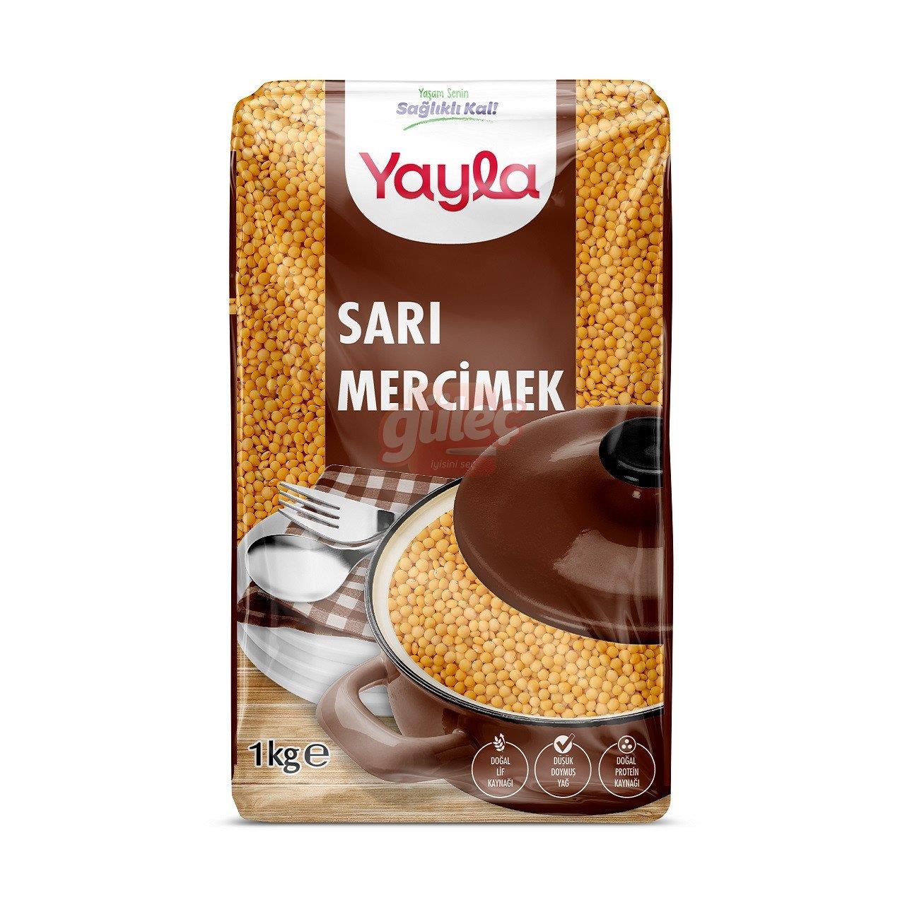 YAYLA SARI MERCİMEK 1 KG