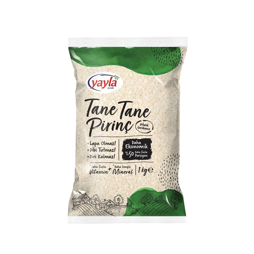 YAYLA TANE TANE PİRİNÇ 1KG