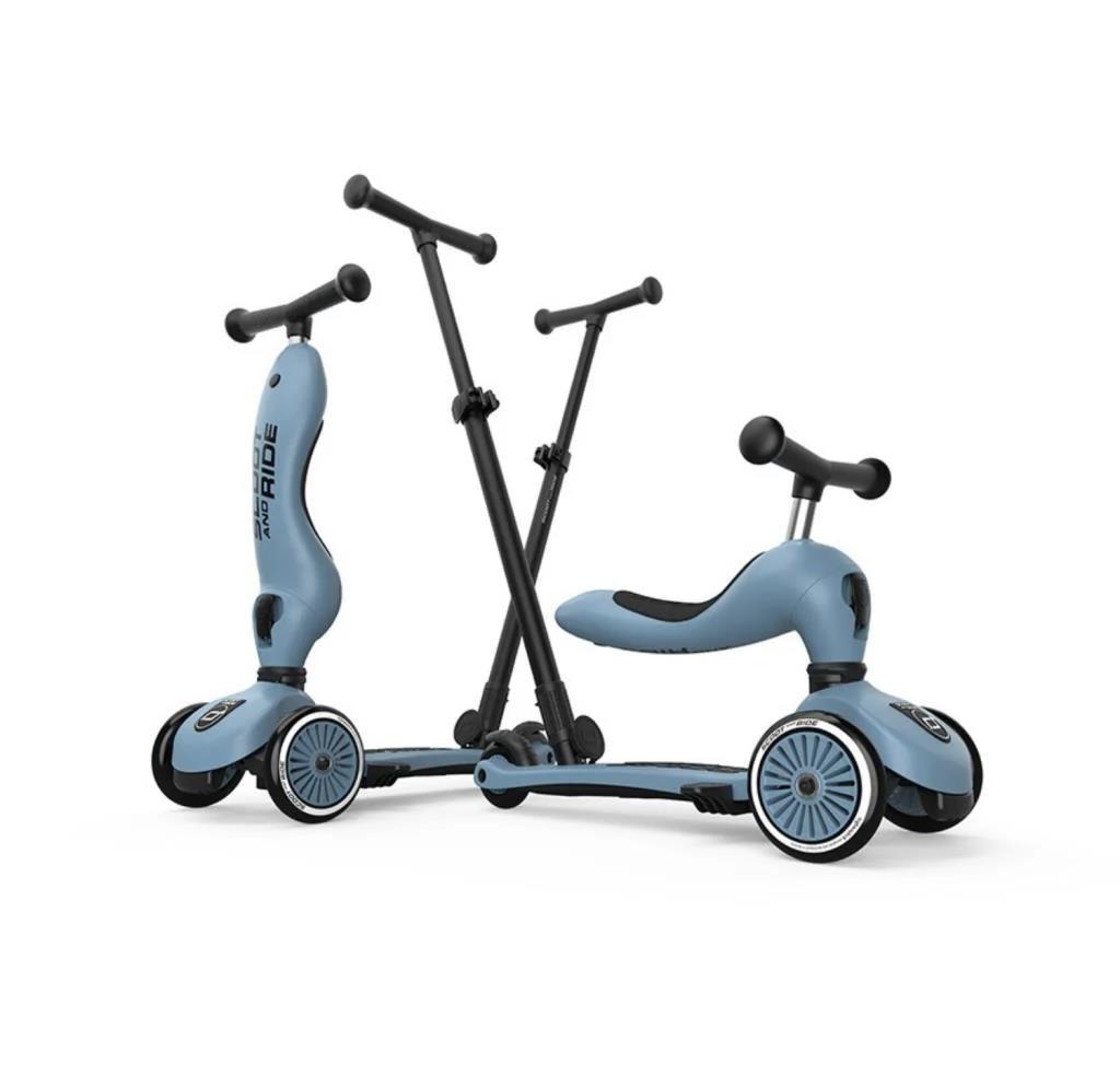 Scoot and Ride Push and Go Ebeveyn Kontrollü Çocuk Scooter Steel 