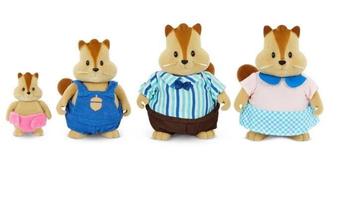 Li'l Woodzeez Çizgili Sincap Ailesi