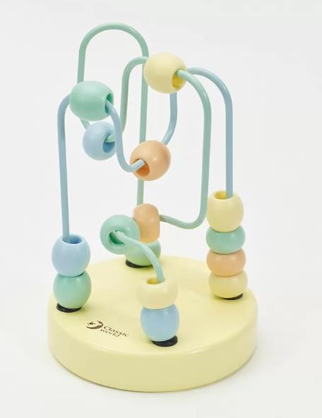 Classic World Ahşap Boncuklu Labirent - Sarı 