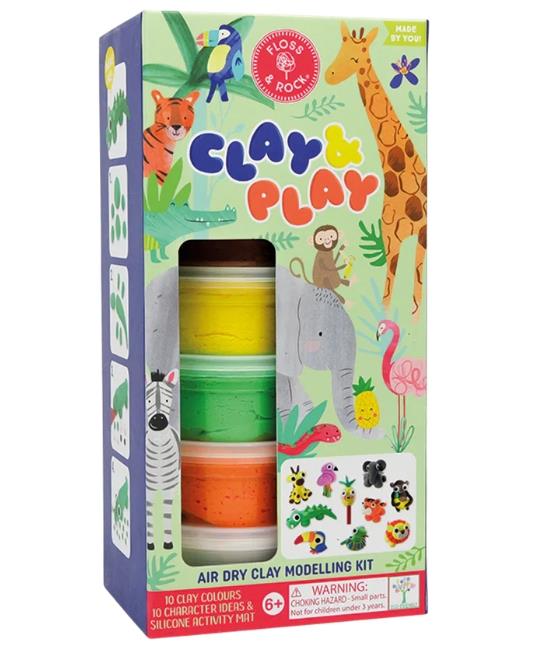 Floss & Rock Clay And Play Hava İle Kuruyan Kil Seti/Jungle