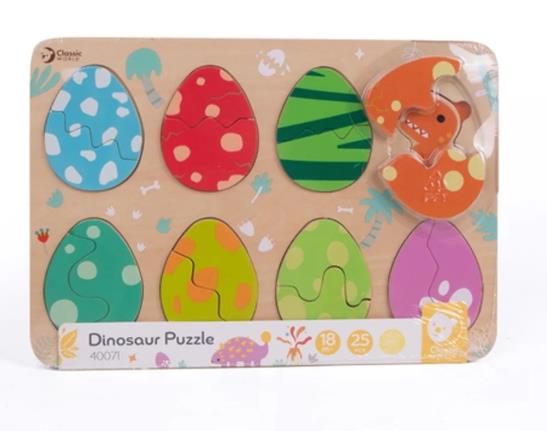 Classic World Ahşap Yapboz - Dinosaur