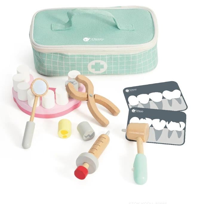 Classic World Ahşap Dişçi Seti