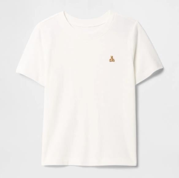 Erkek Bebek | Brannan Bear İşlemeli T-Shirt Beyaz