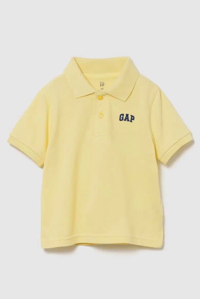 Erkek Bebek | Gap Logo Polo Yaka T-Shirt Sarı