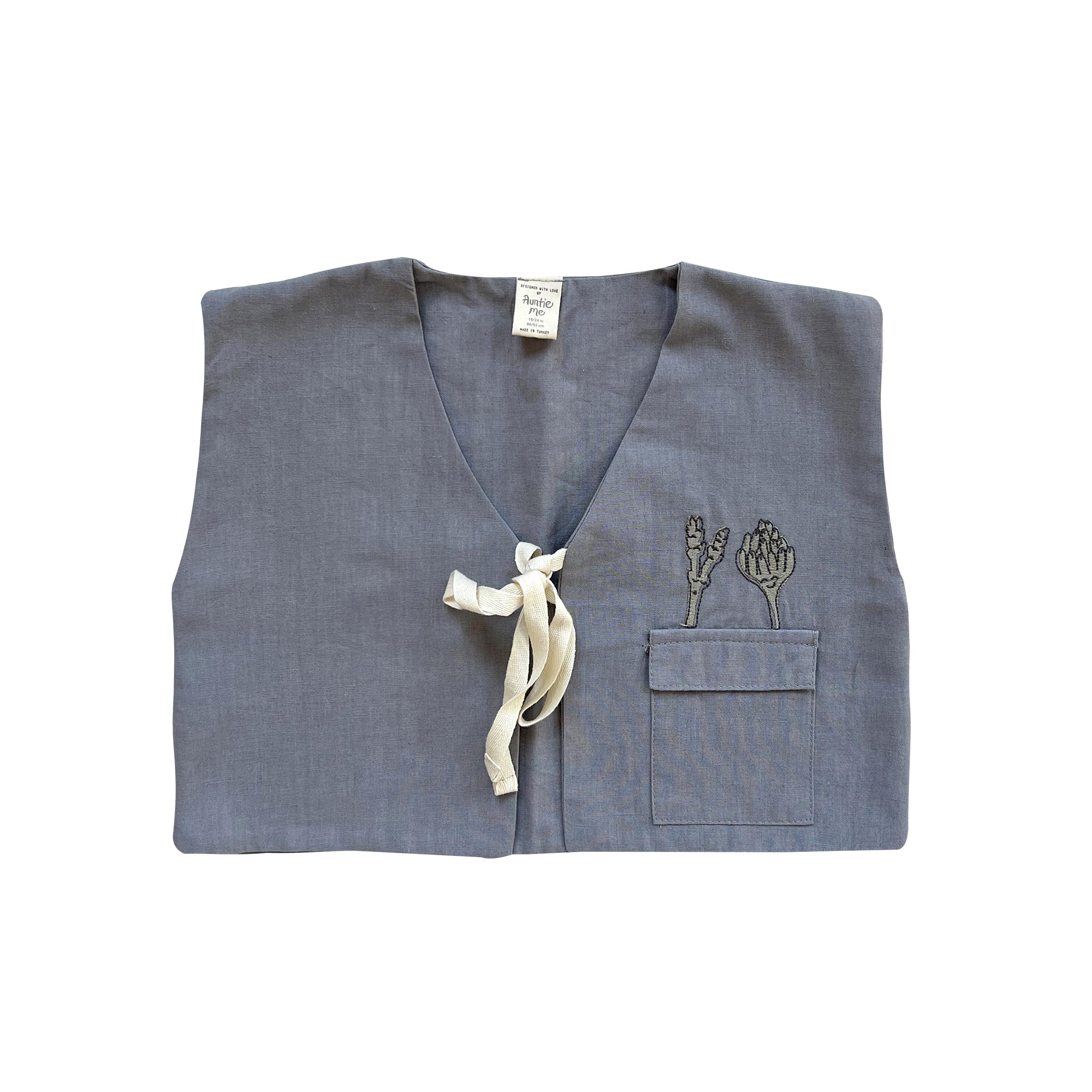DAPPLE GRAY ‘ASPARAGUS & ARTICHOKE' VEST