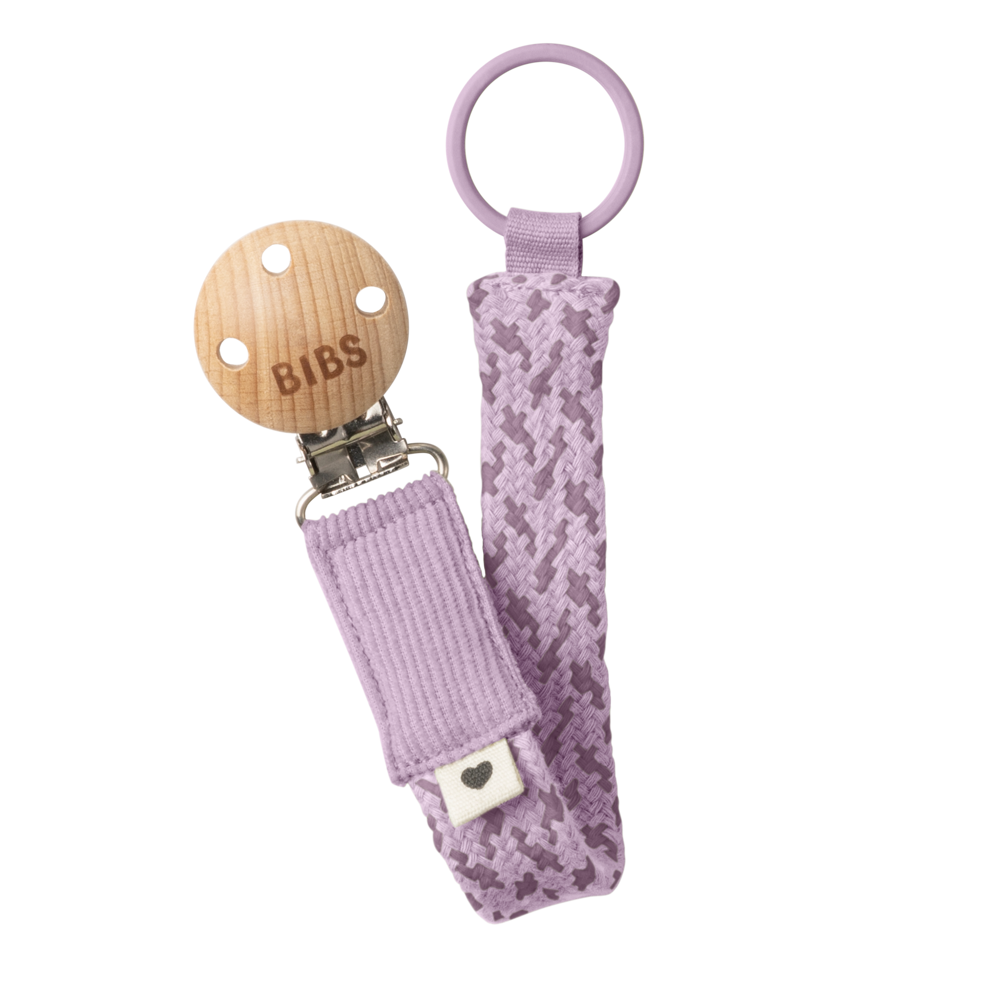 BIBS Paci Braid Emzik Askısı - Violet Sky / Mauve