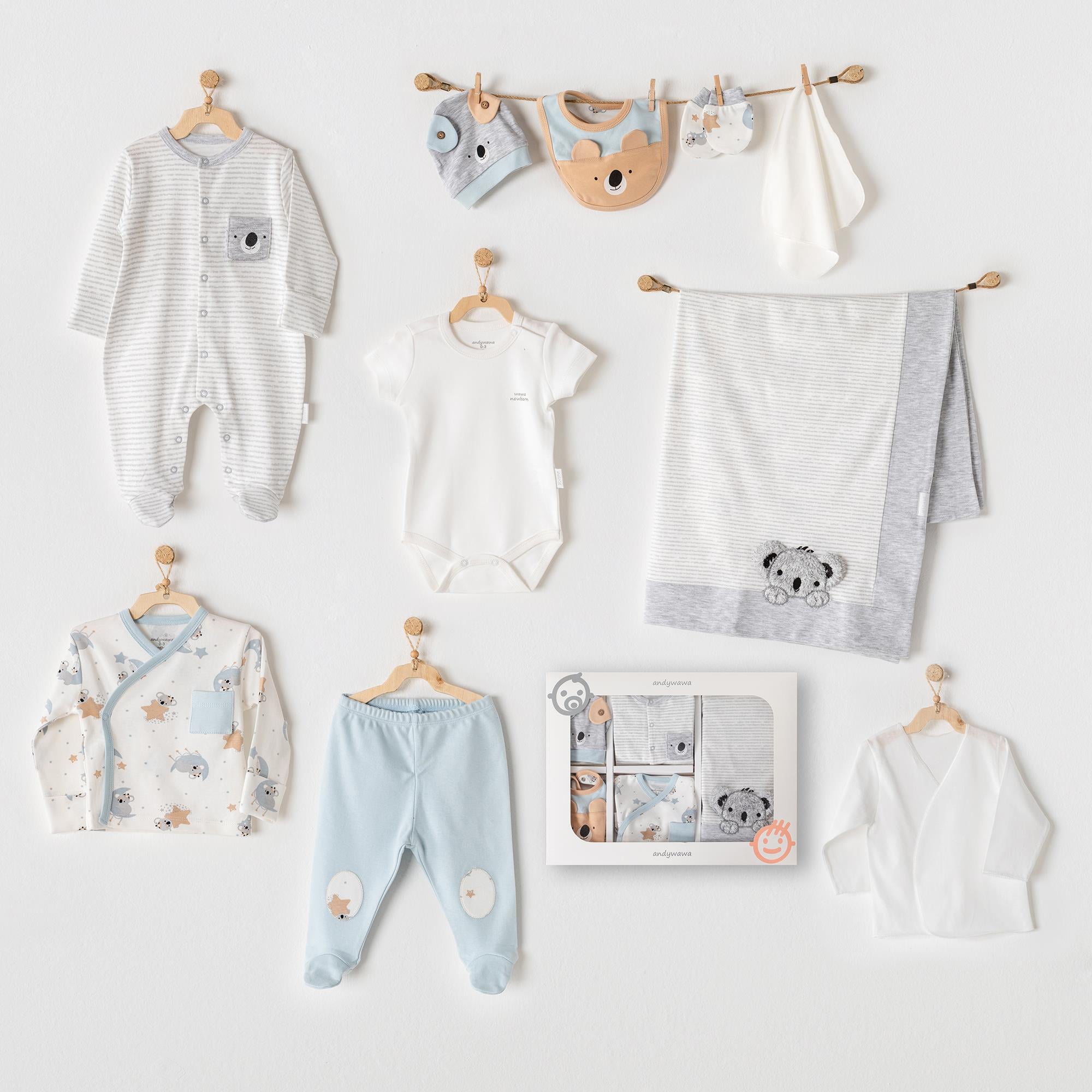AC25291 BEBEK HASTANE CIKISI 10 PCS NEWBORN SET KOALA
