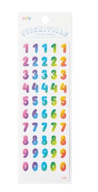 Ooly Stickiville Çıkartmalar - Rainbow Numbers