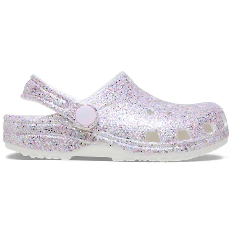 Classic Fantasy Glitter Clog T - White