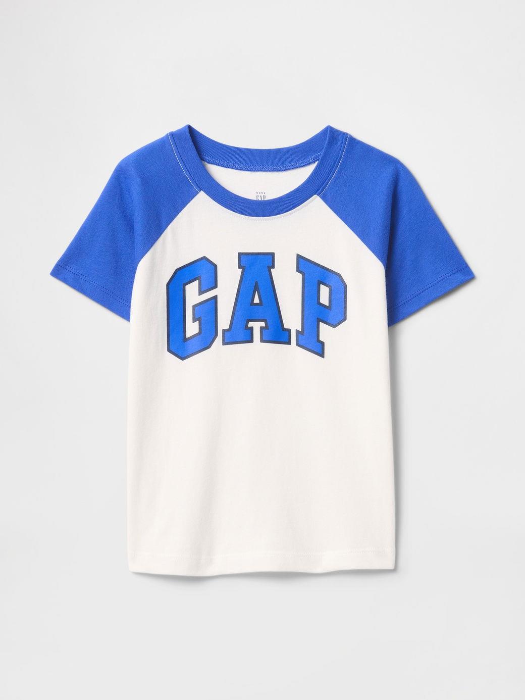 Erkek Bebek | Raglan Gap Logo T-Shirt - Beyaz