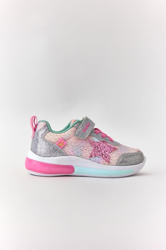 PEMBE BİNGO CIRT CIRTLI IŞIKLI ÇOCUK SNEAKER