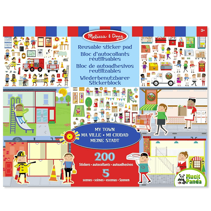 Melissa and Doug Tak Çıkar Çıkartma Kitabı - Benim Şehrim