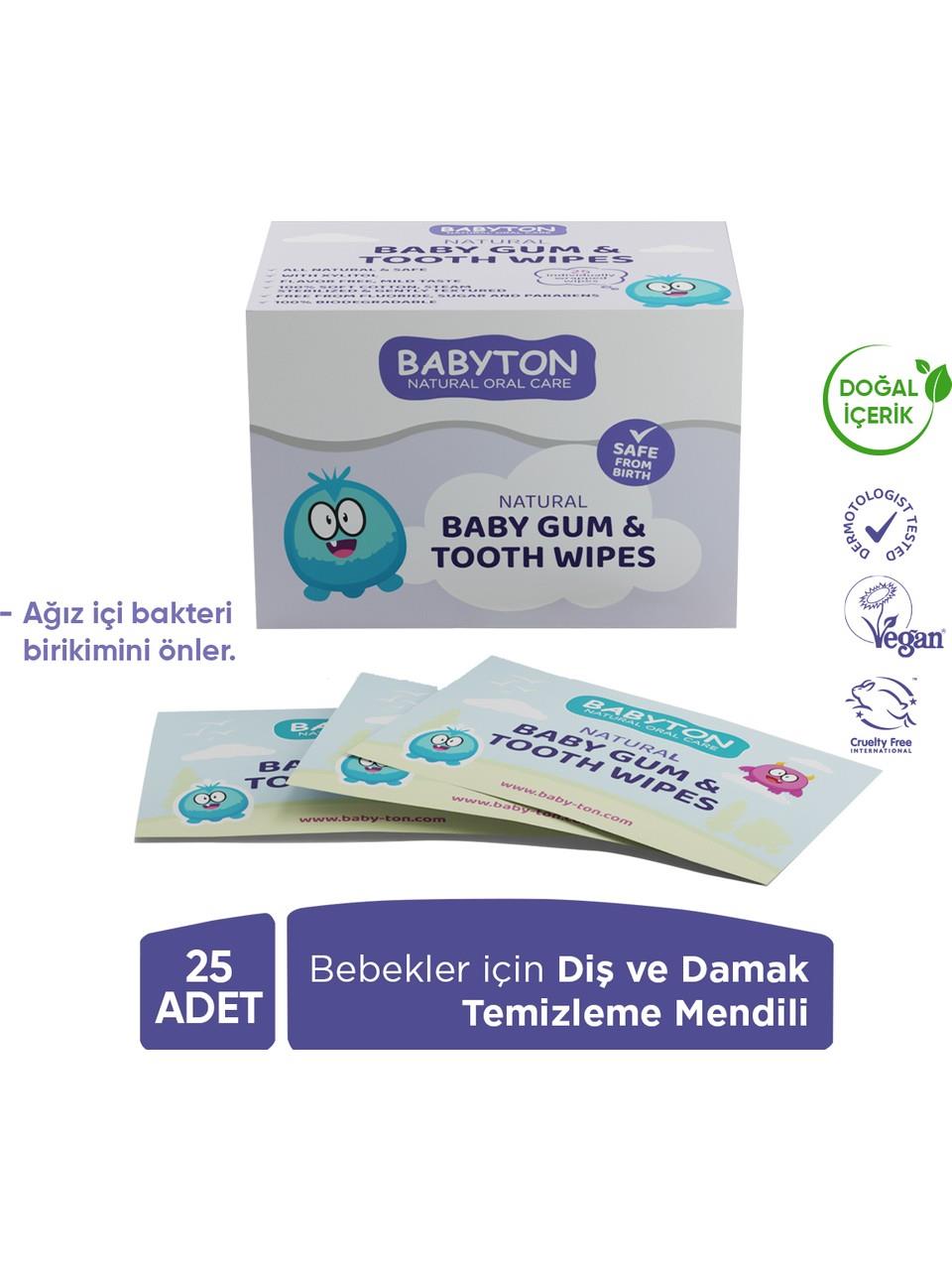 Bebekler İçin Diş ve Damak Temizleme Mendili