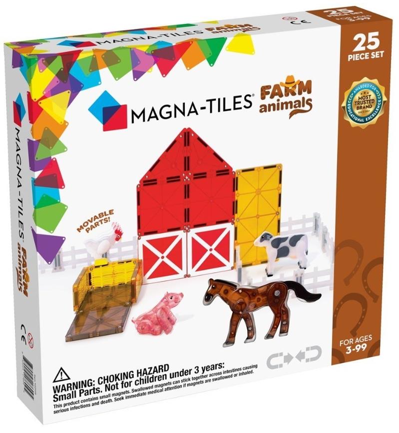 MAGNA-TILES® - Çiftlik Hayvanları Manyetik Bloklar - 25 Parça
