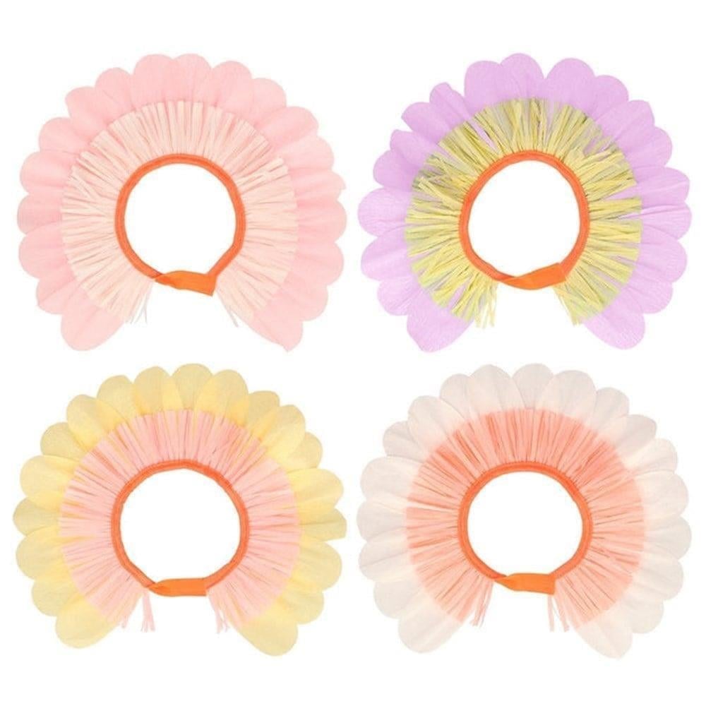 Meri Meri - Pastel Flower Paper Bonnets - Pastel Çiçekli Kağıt Taç