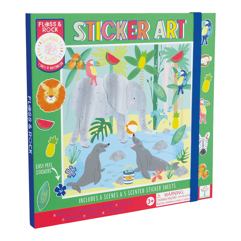 Floss & Rock Kokulu Sticker Aktivite Kitabı / Jungle