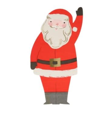 Meri Meri - Jolly Christmas Santa Napkins - Noel Baba Peçeteler (16'lı)