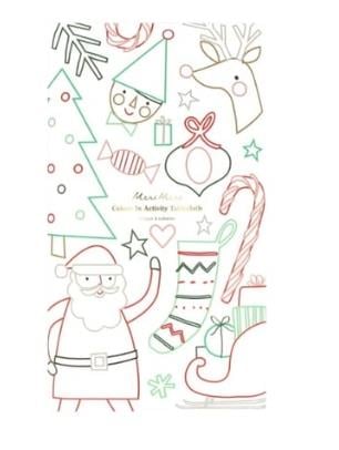 Meri Meri - Christmas Colour In Activity Tablecloth - Yeni Yıl Aktivite Masa Örtüsü