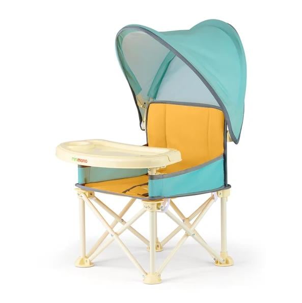 Minimono PlusUp Tenteli Portatif Mama Sandalyesi | Sarı - Yeşil
