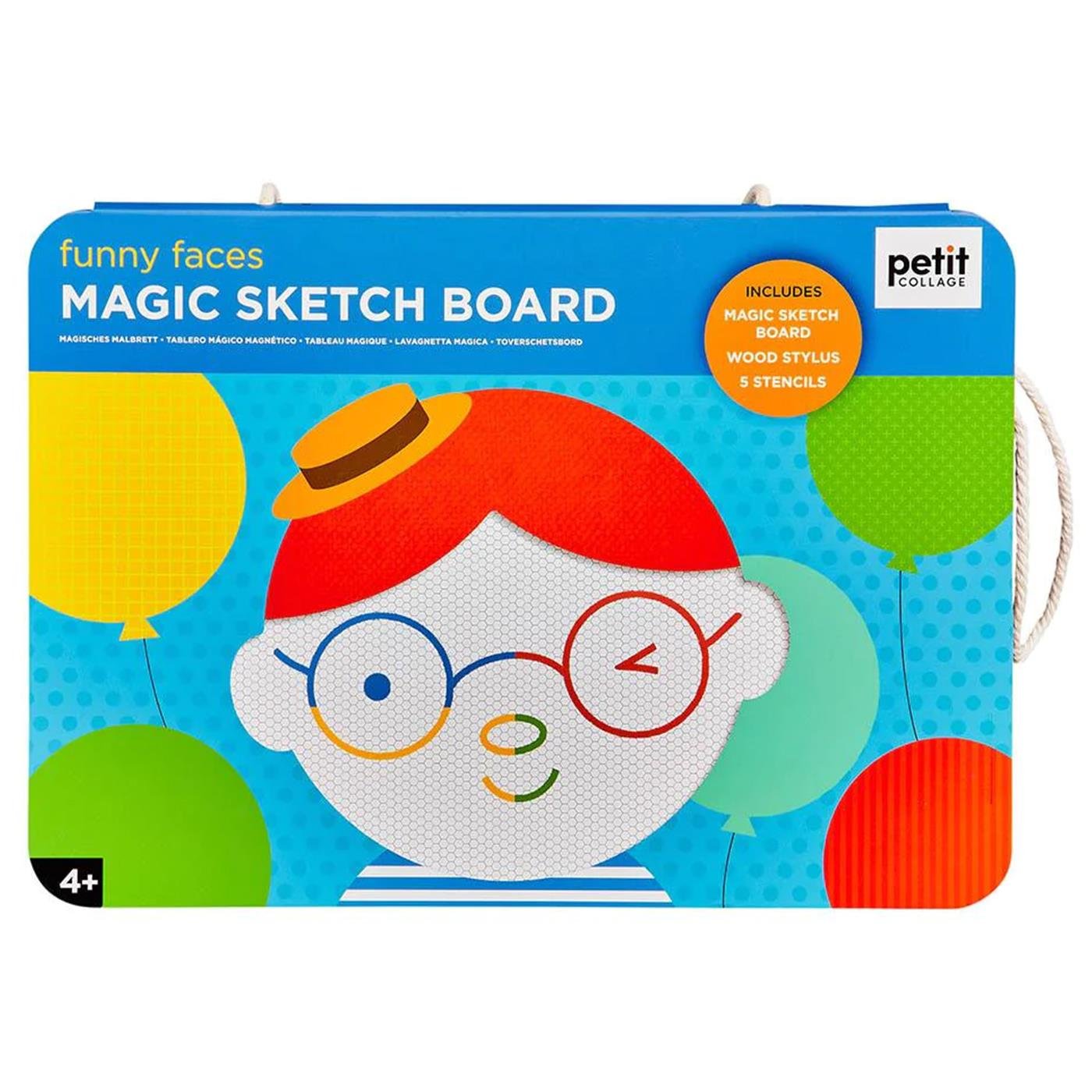 Petit Collage Sihirli Çizim Tahtası - Funny Faces