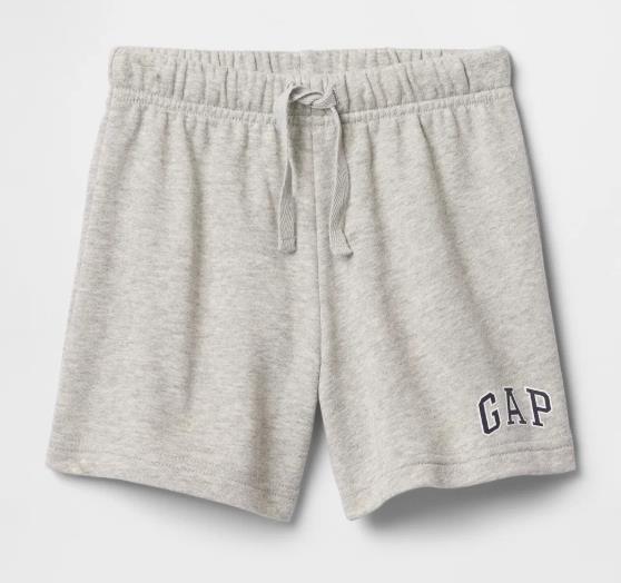 Erkek Bebek | Gap Logo Havlu Kumaş Relaxed Pull-On Şort Gri