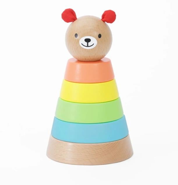 Classic World Ahşap Sıralama Oyuncağı - Bear Tower