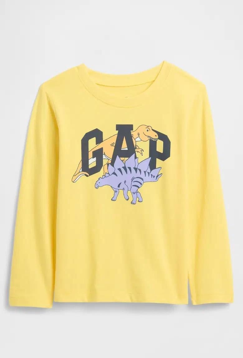 Erkek Bebek | Gap Logo Grafik Uzun Kol T-Shirt - Dinozor
