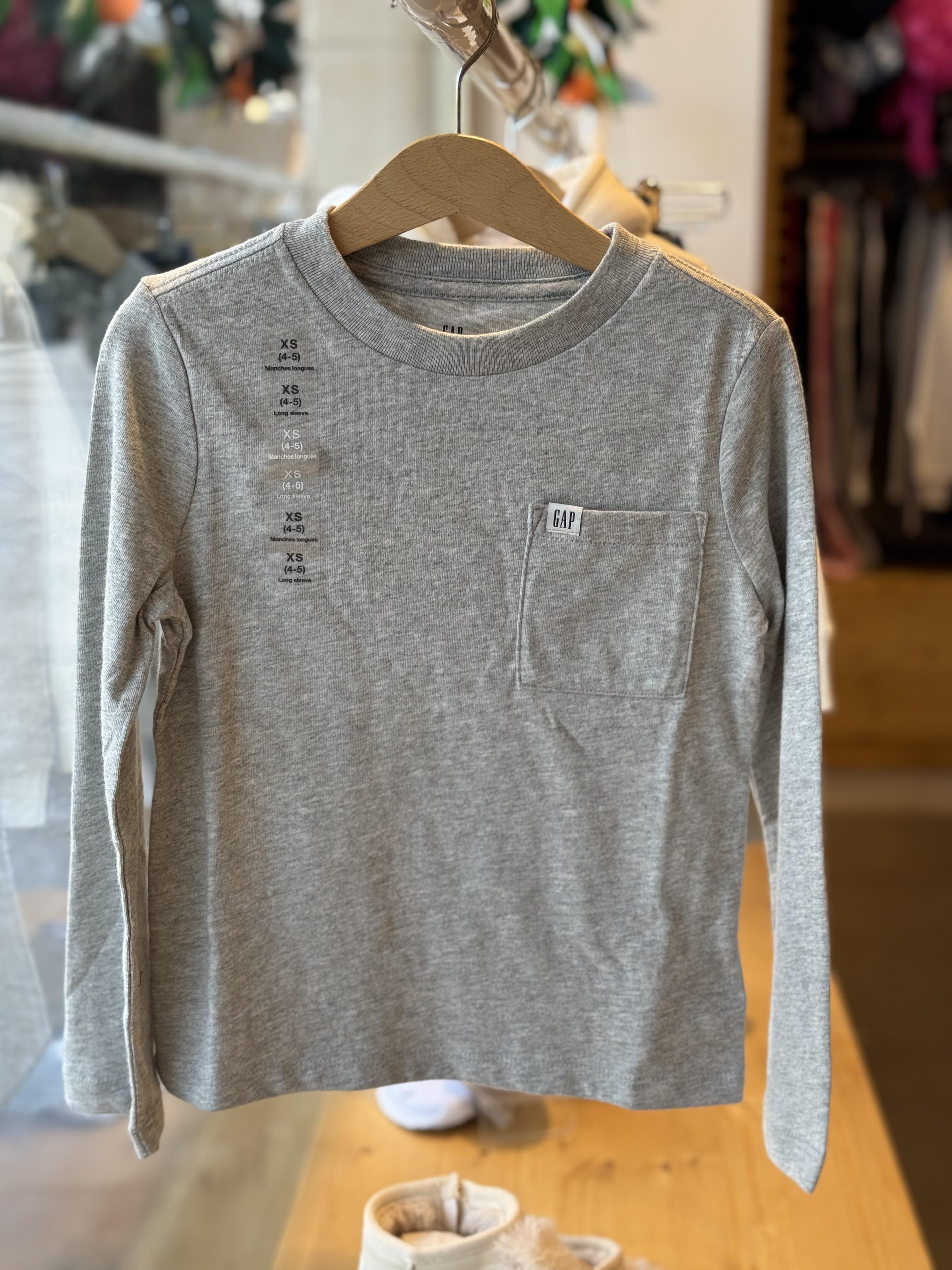 Erkek Çocuk | Gap Logo Pocket T-Shirt - Gri