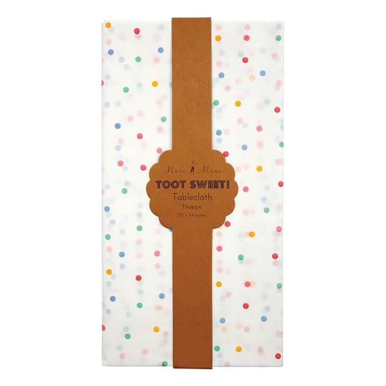 Meri Meri - Spotty Paper Tablecloth - Renkli Puantiyeli Masa Örtüsü