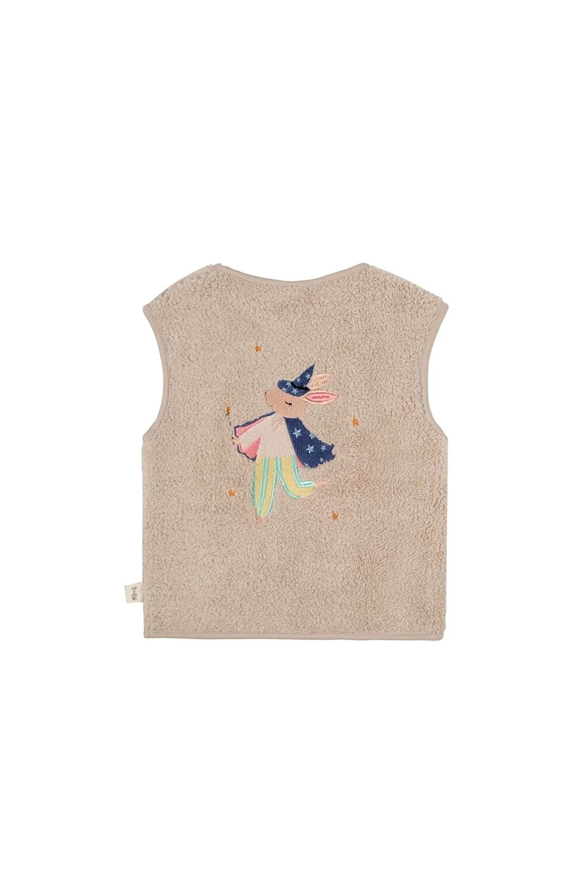 Magic Rabbit Peluş Yelek - Bej