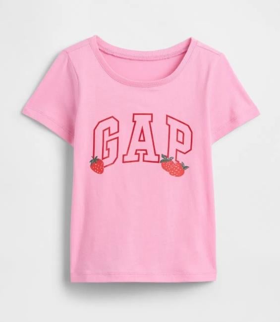 Kız Bebek | BabyGap Logo T-Shirt Pembe