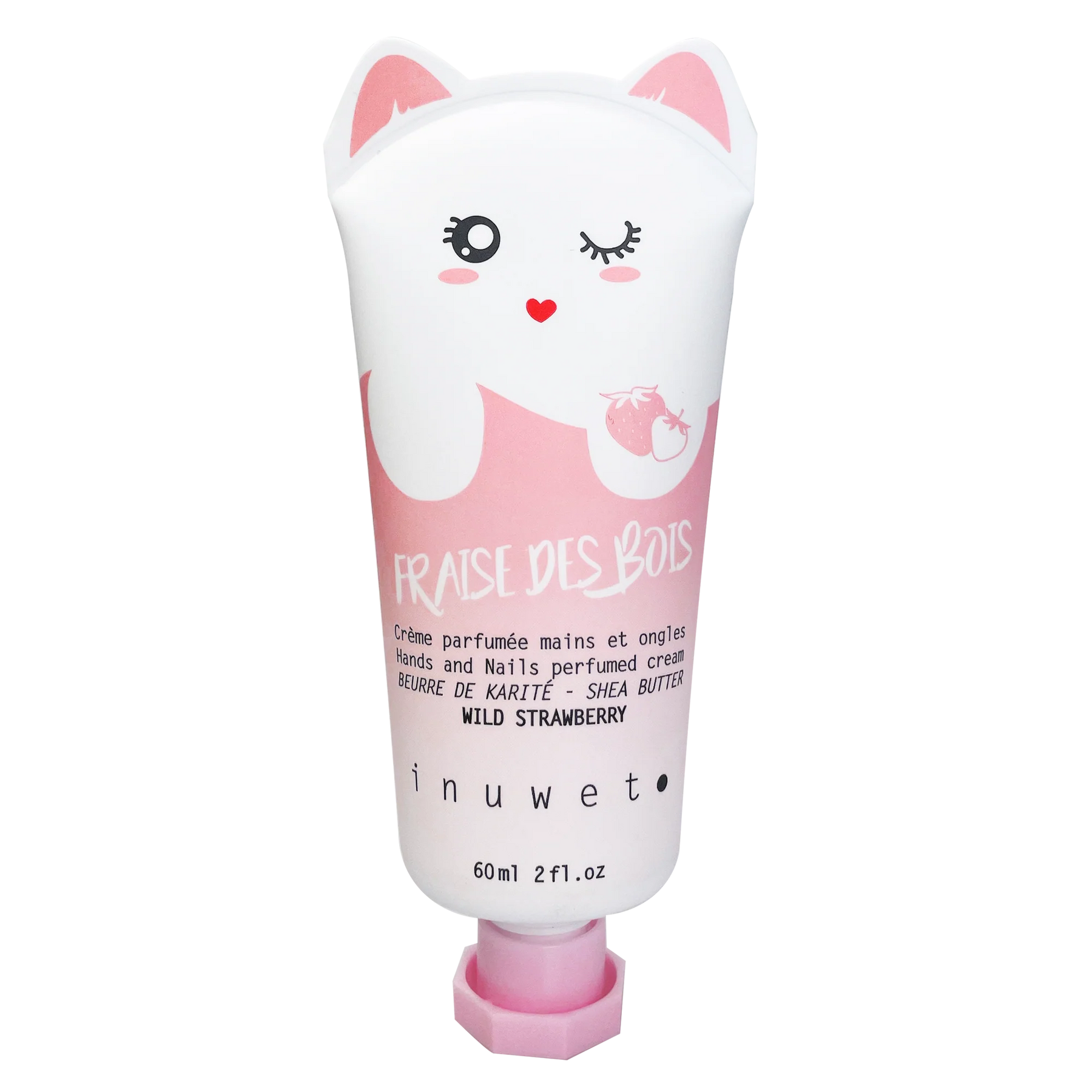 INUWET HANDS CREME STRAWBERRY 60 ML - ÇİLEK AROMALI NEMLENDİRİCİ EL KREMİ