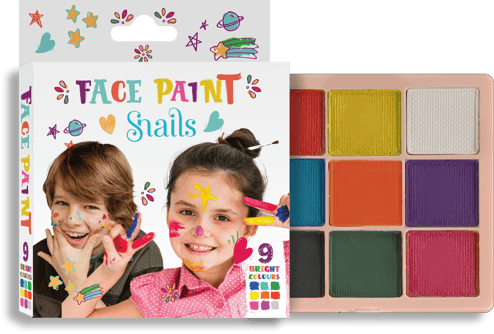 Snails Yüz Boyama Paleti - Parlak Renkler