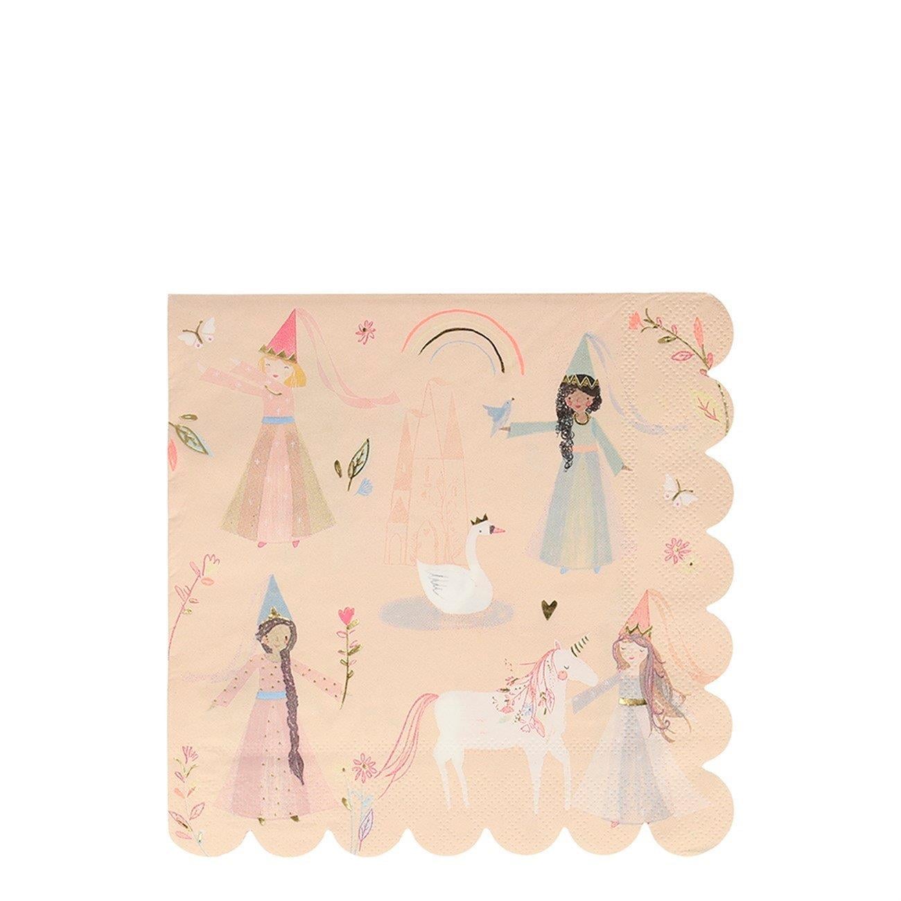 Meri Meri - Princess Napkins - Prenses Peçete - L