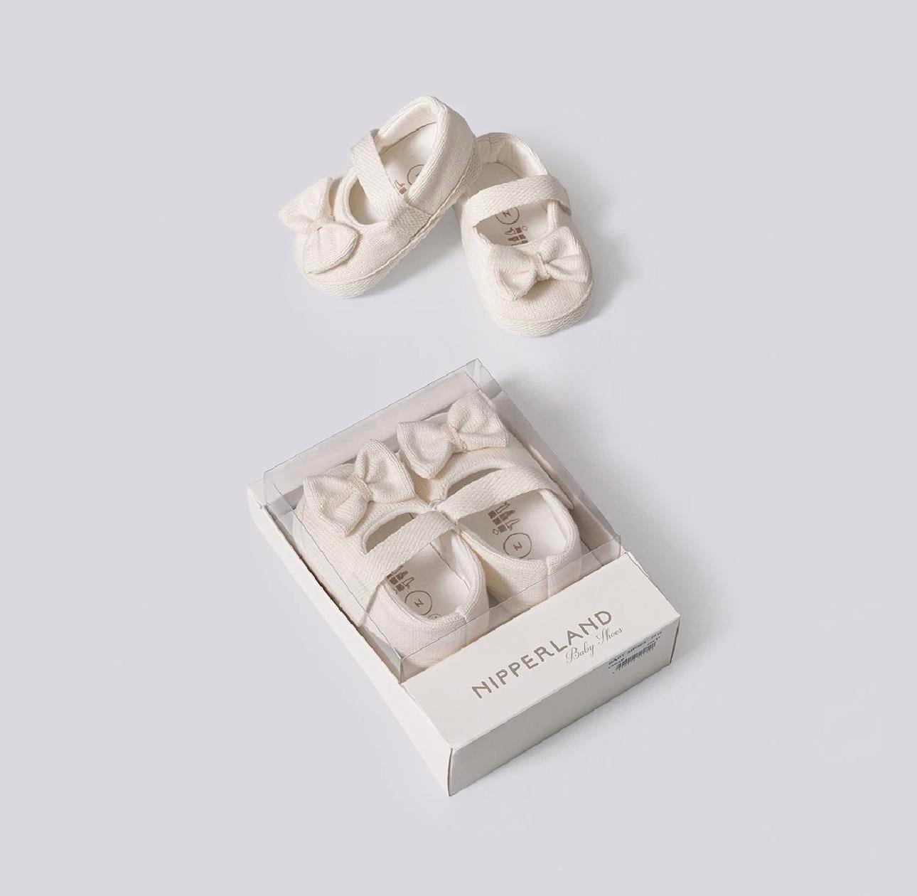 Kız Bebek Babet Patik - Krem