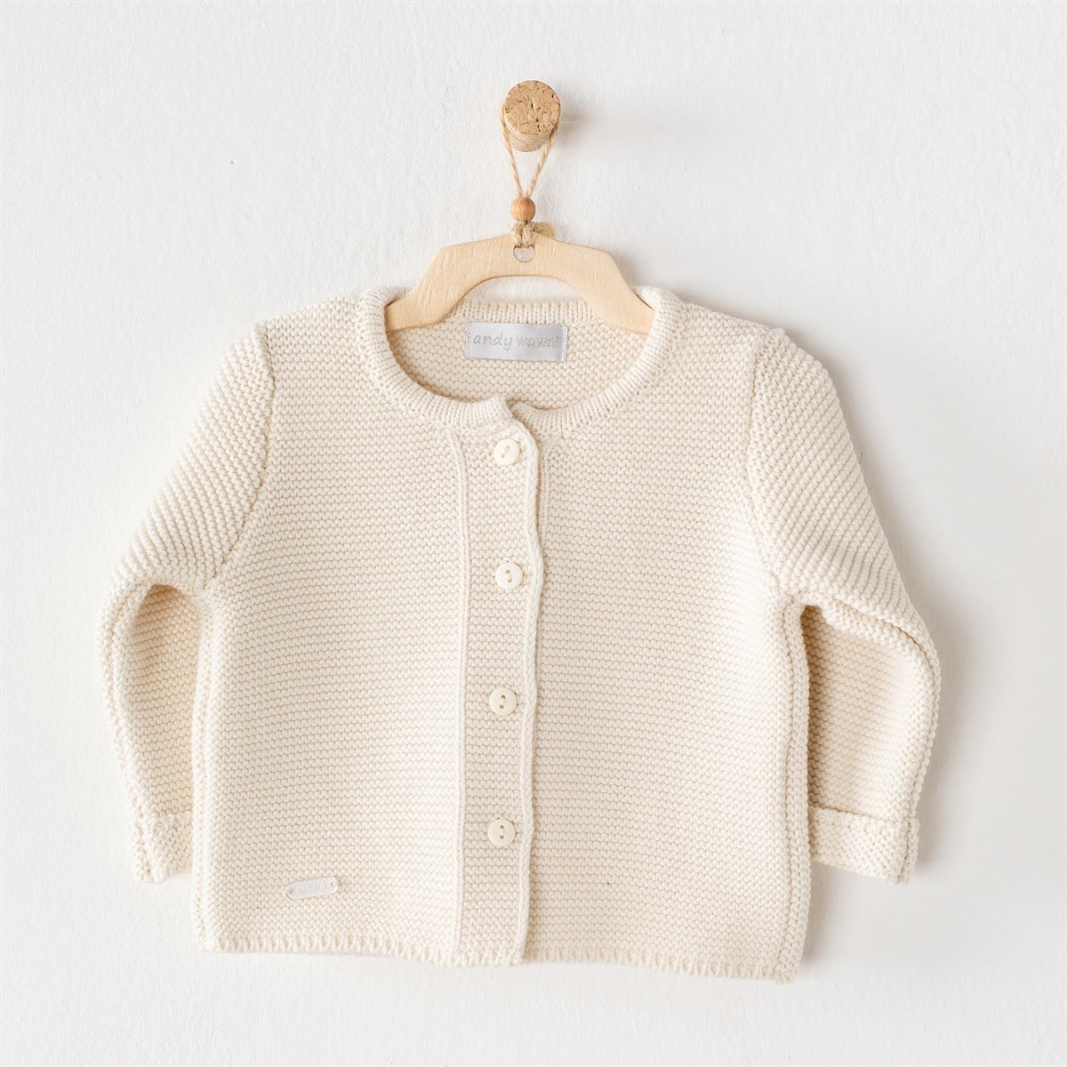 BEBEK CEKET JACKET KNITWEAR BASIC / ECRU