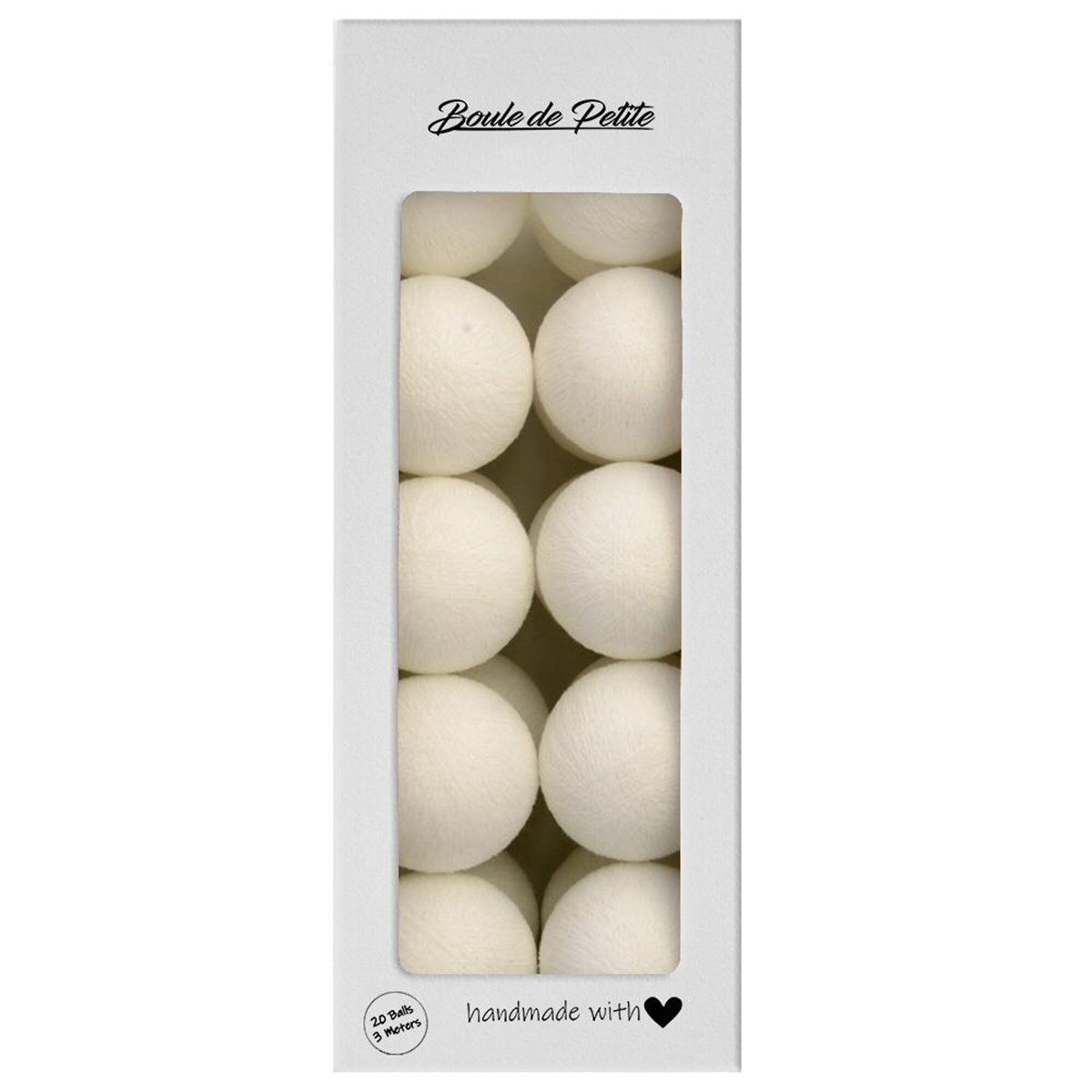 Mini Toops Pure White Işıklı Top