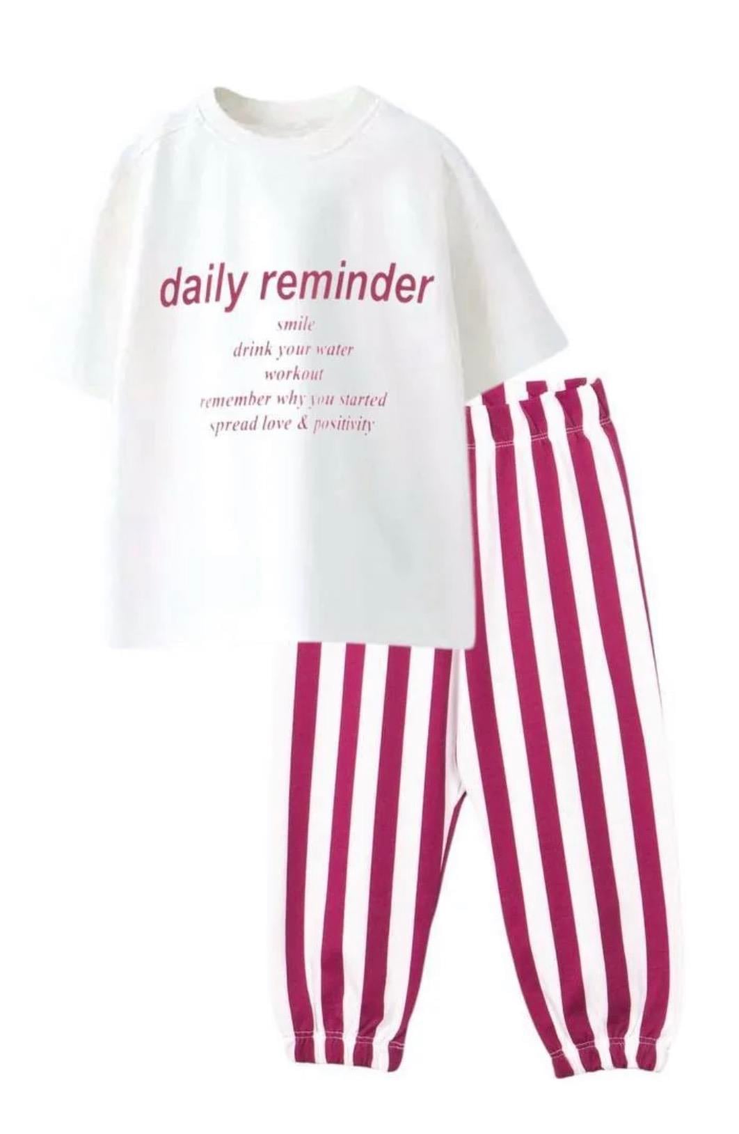 Daily Reminder Sloganlı Set