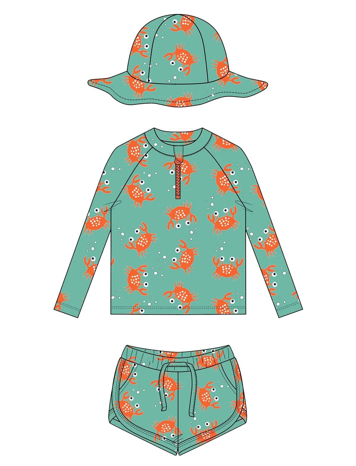 Uzun Kollu Mayo Set - Crazy Crab