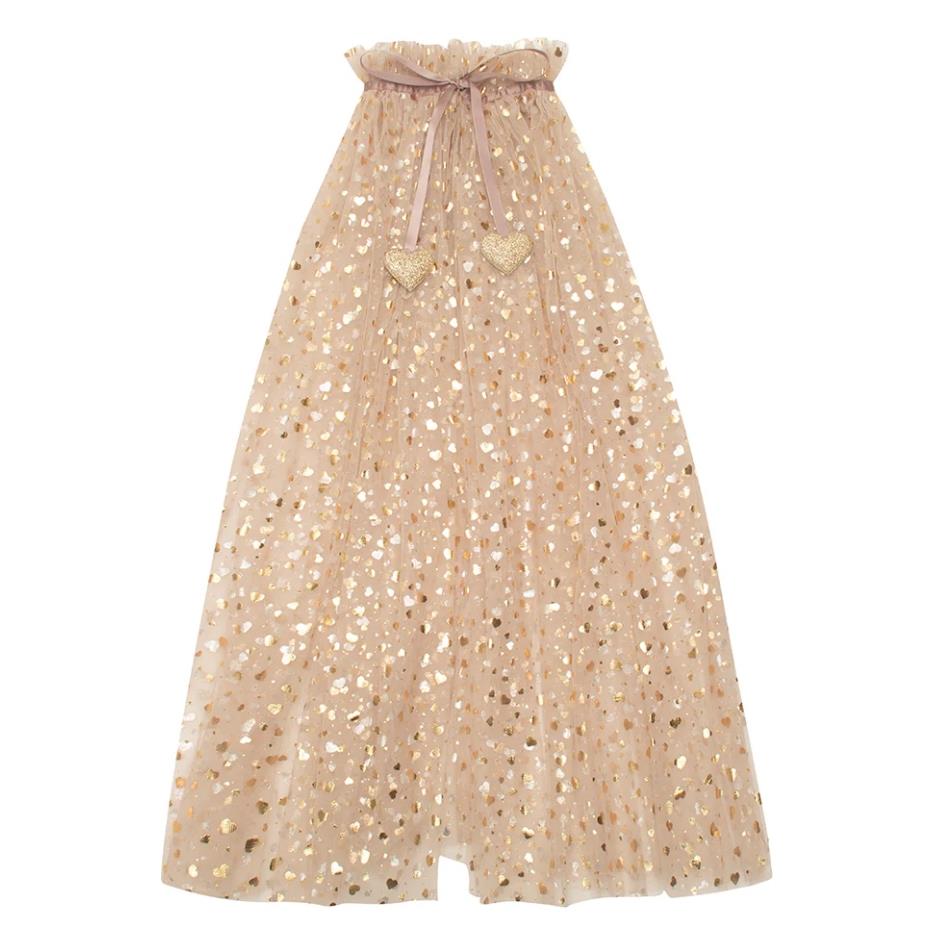 Mimi & Lula Heart Print Pelerin