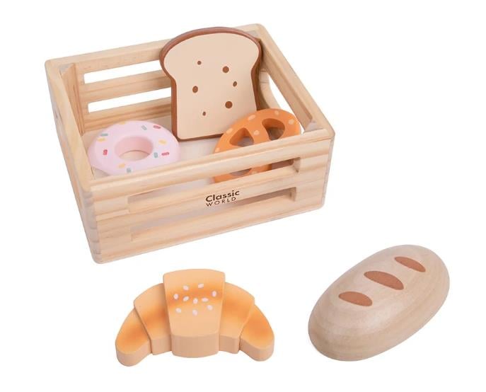 Classic World Ahşap Ekmek Seti