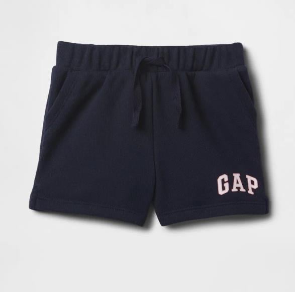 Kız Bebek | Gap Logo Pull-On Fransız Havlu Kumaş Şort Lacivert